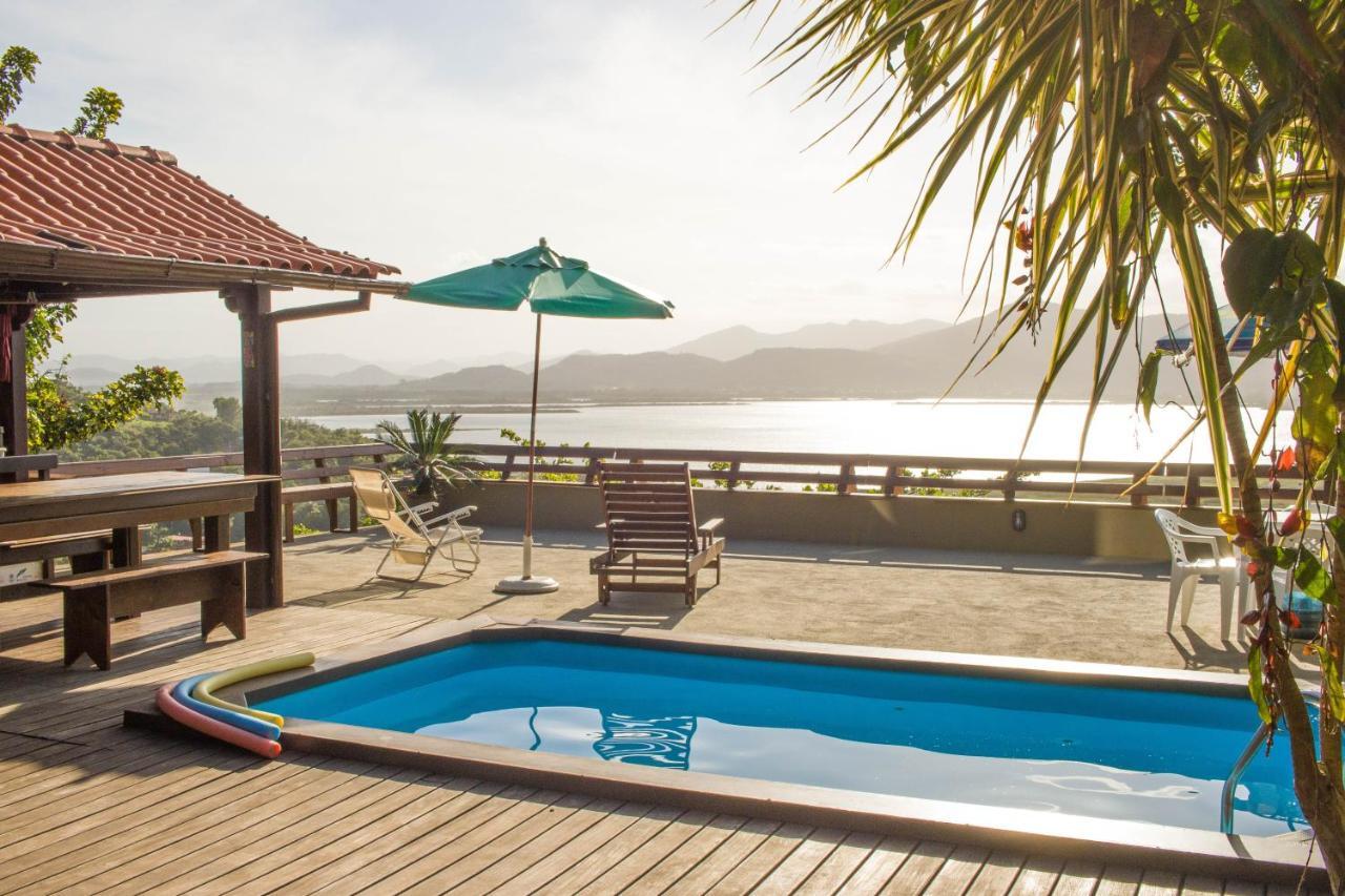 Casa Com Piscina E Incrivel Vista Para Lagoa 가로파바 외부 사진